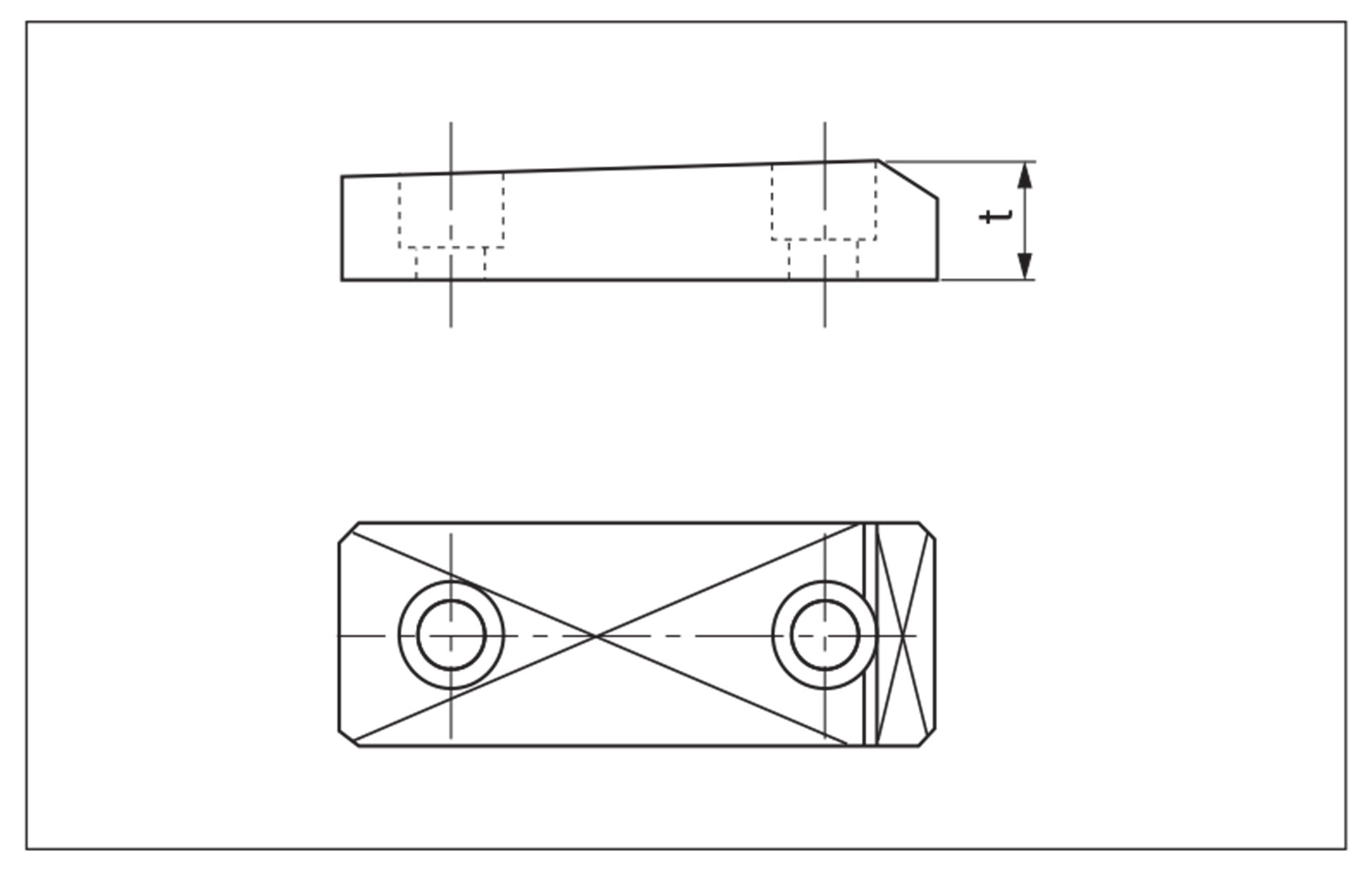 Plate for bracket