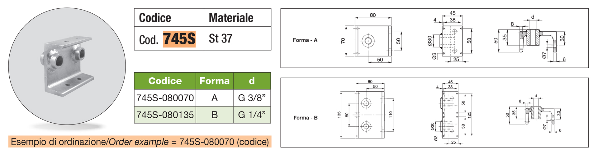 Supporto innesti rapidi