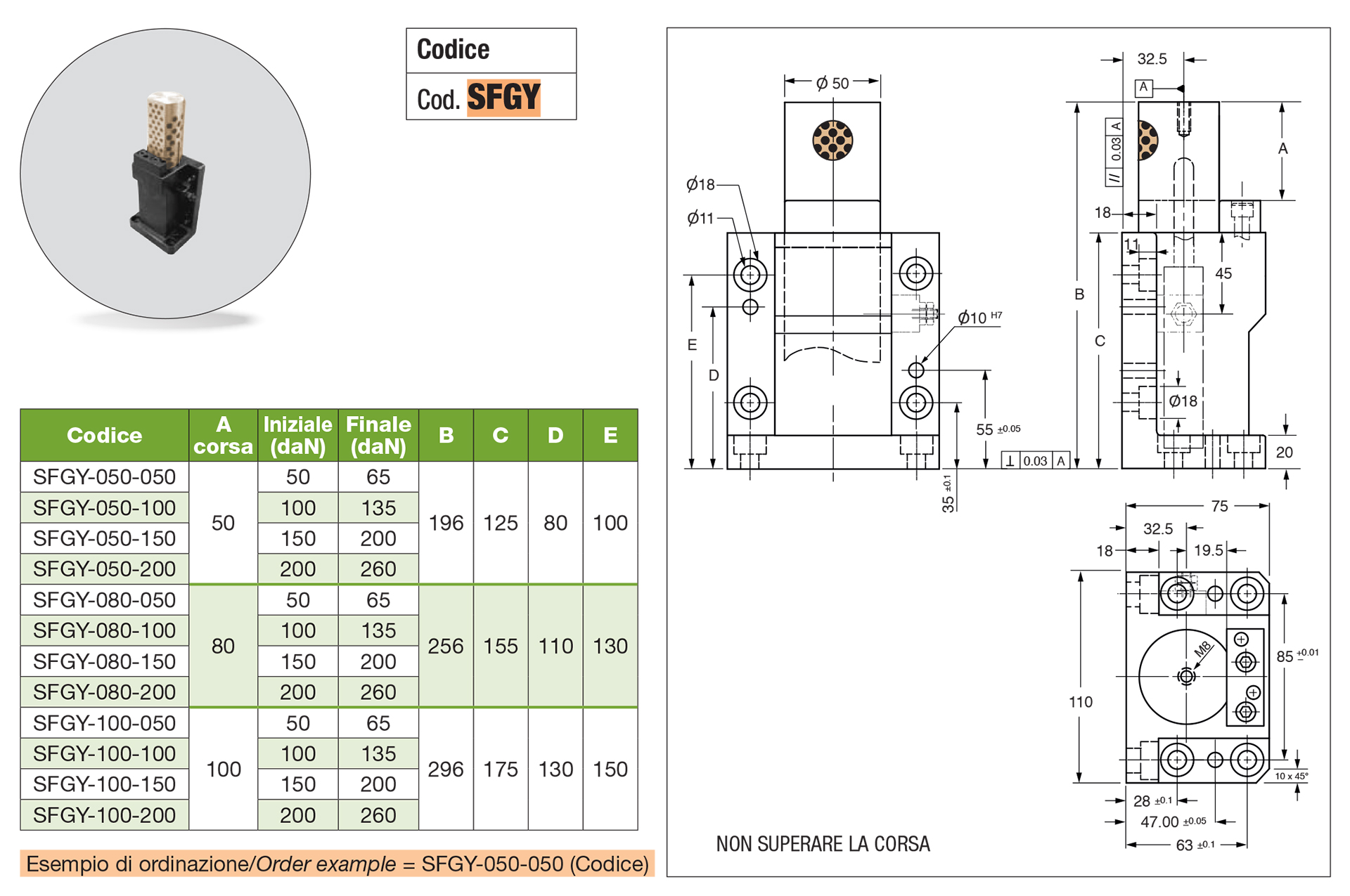 Nitrogen flange lifter with gas spring