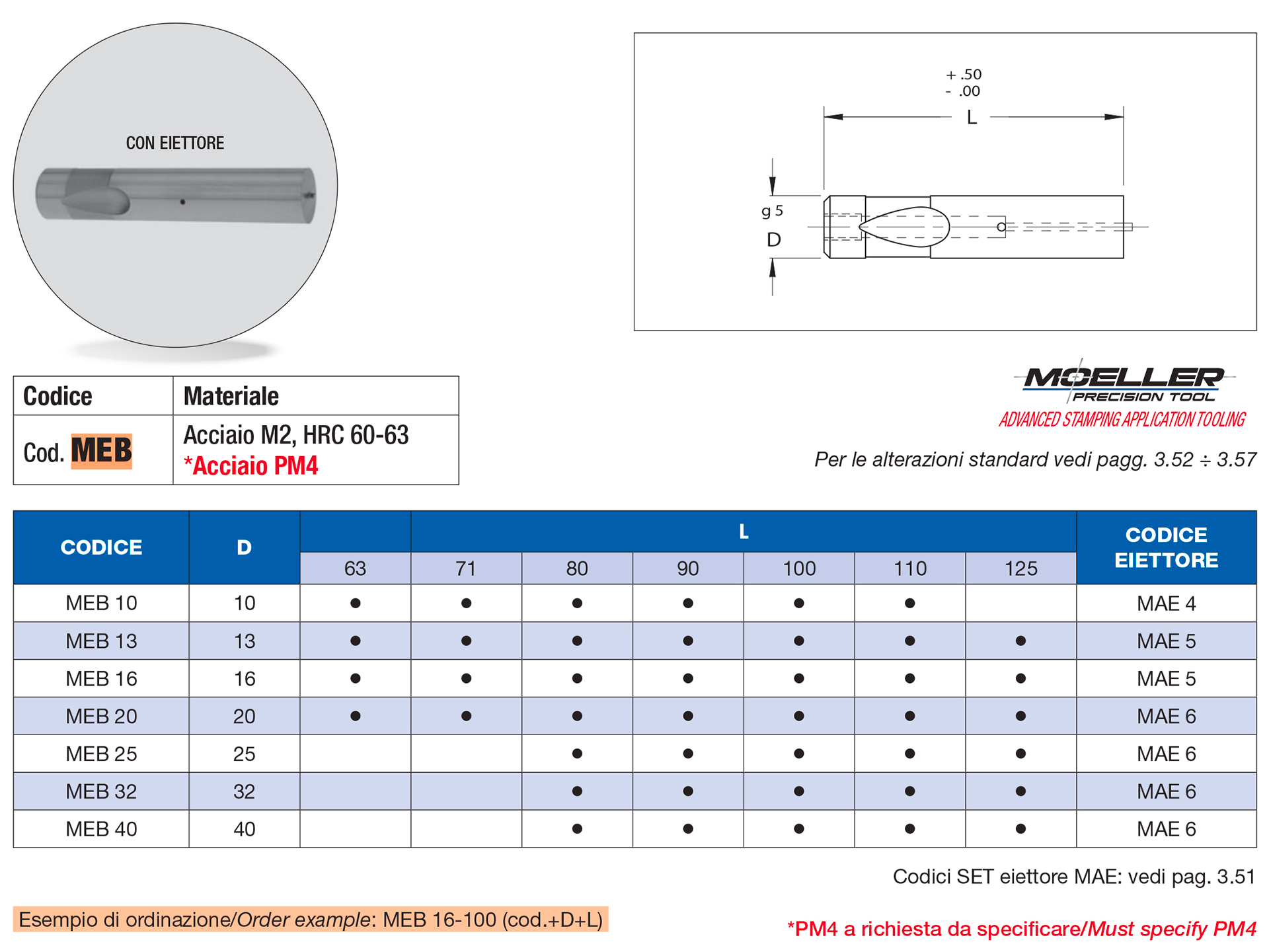 Ball lock pilot heavy duty