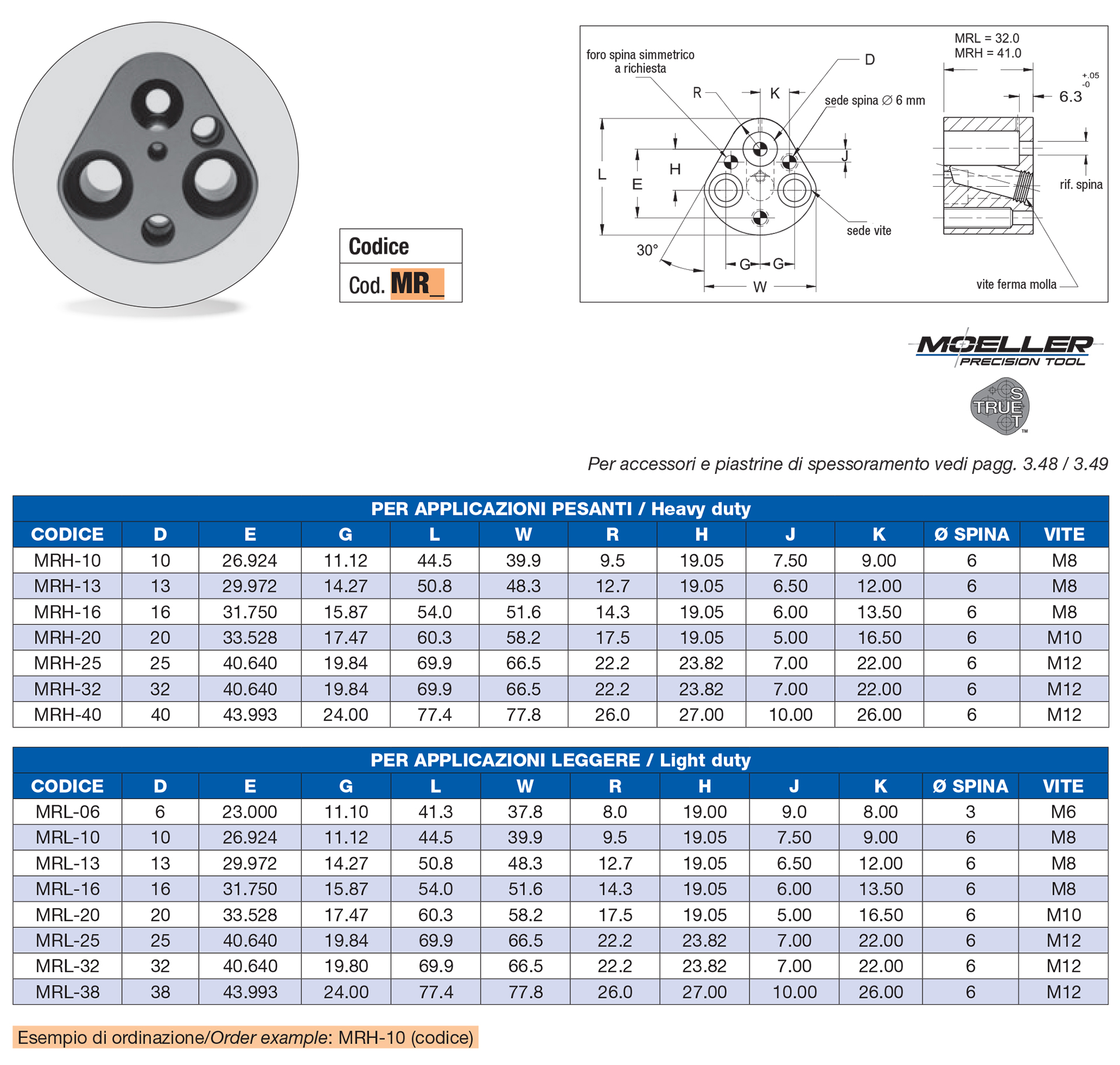 Ball lock retainers true set standard