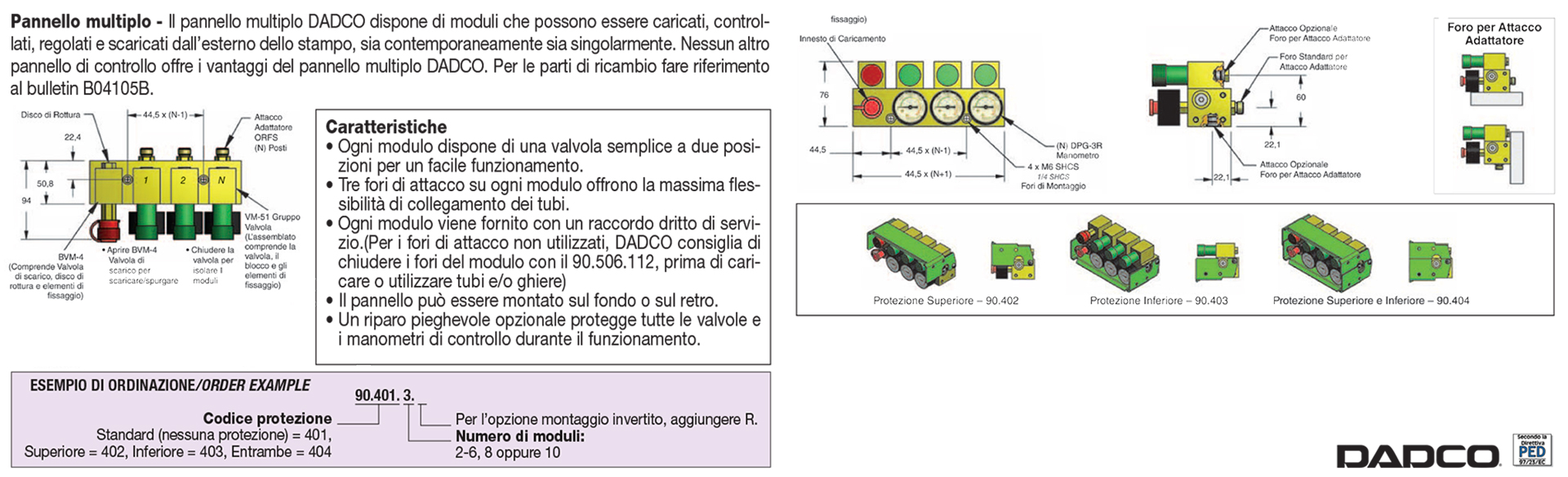 Componenti per impianti ad azoto collegati