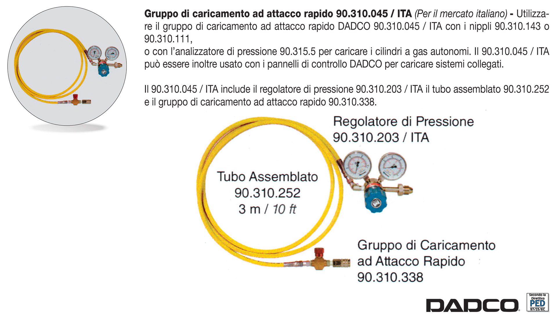 Accessori per impianti ad azoto collegati