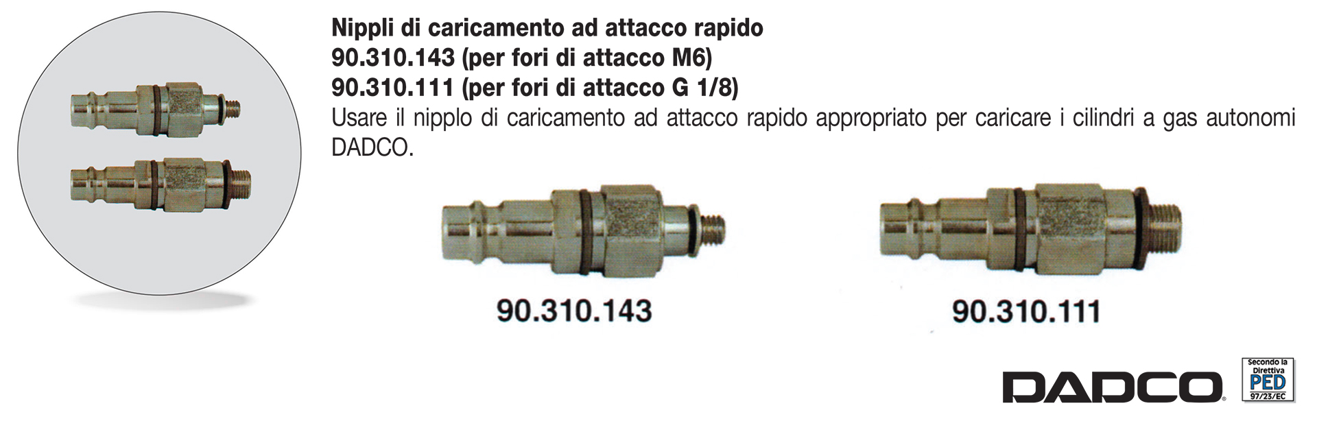 Accessori per impianti ad azoto collegati