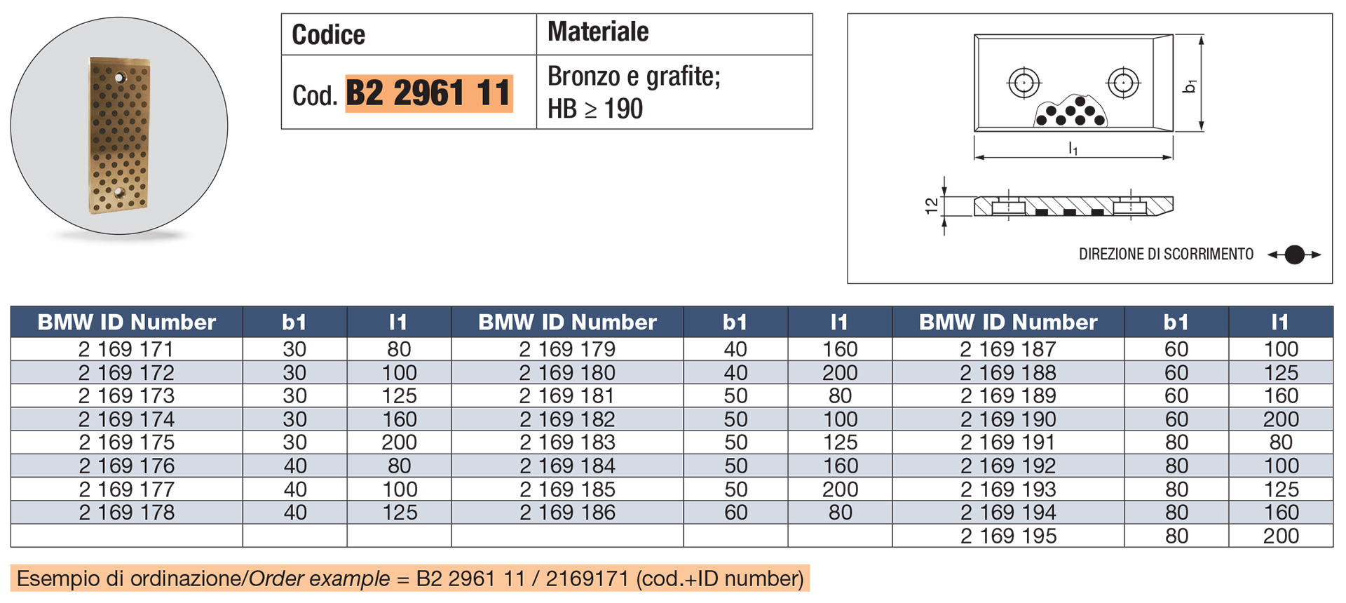 Wear plates, self-lubricating VDI 3357