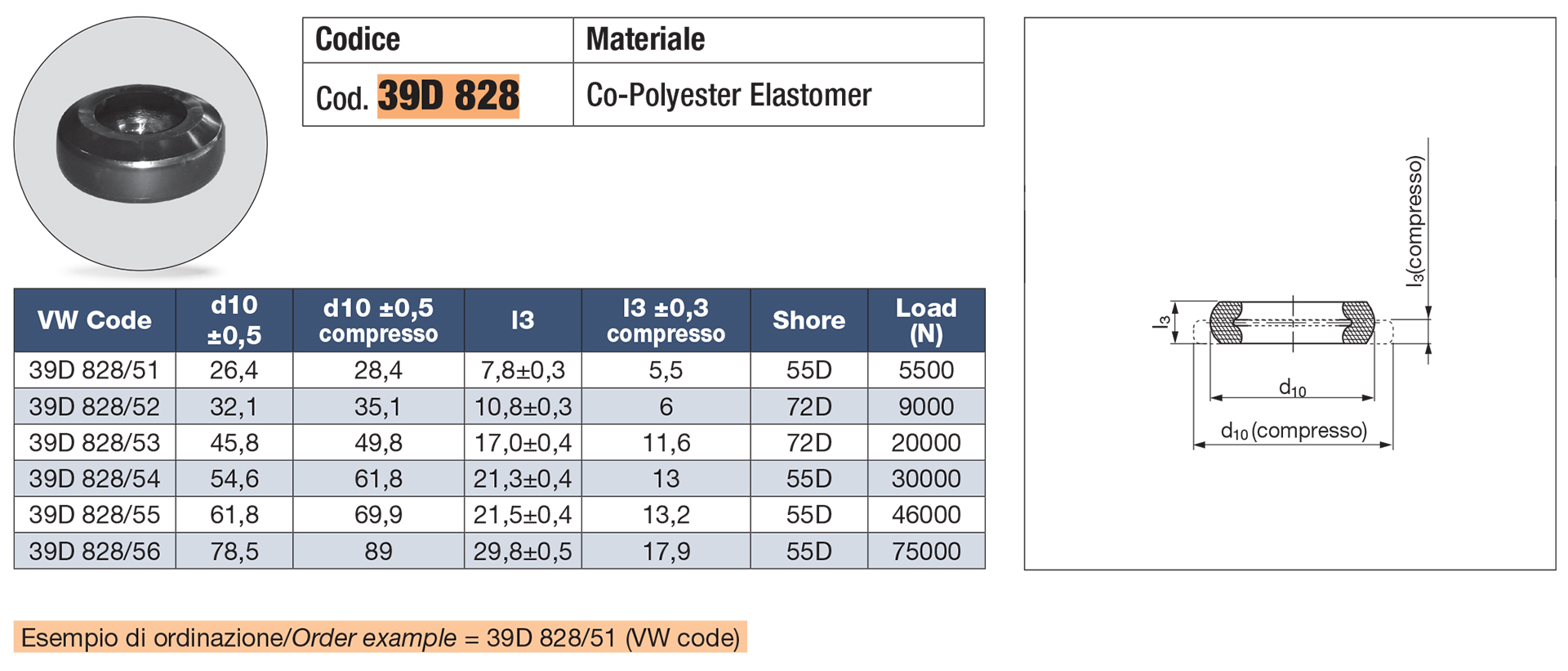 Elastomer washer