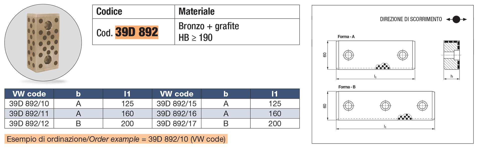 Lardone autolubrificante vdi 3357