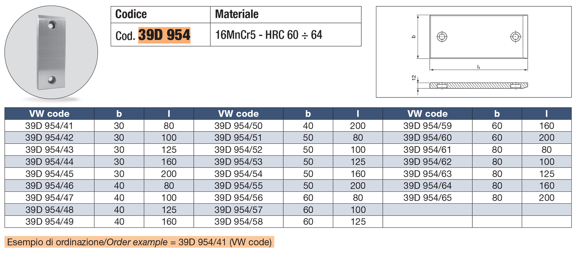 Wear plates, steel VDI 3357