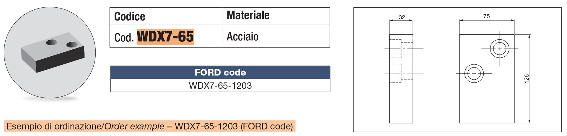 Blocchetto arresto