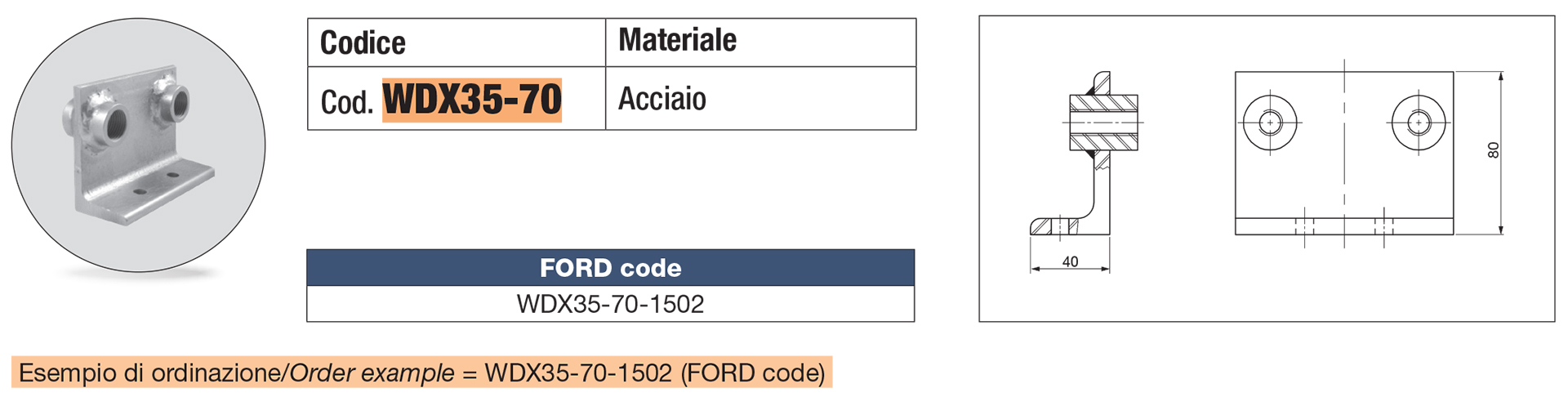 Supporto innesti rapidi