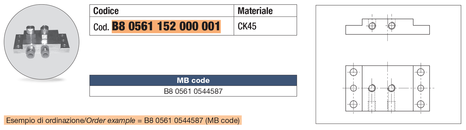 Cylinder connection plate