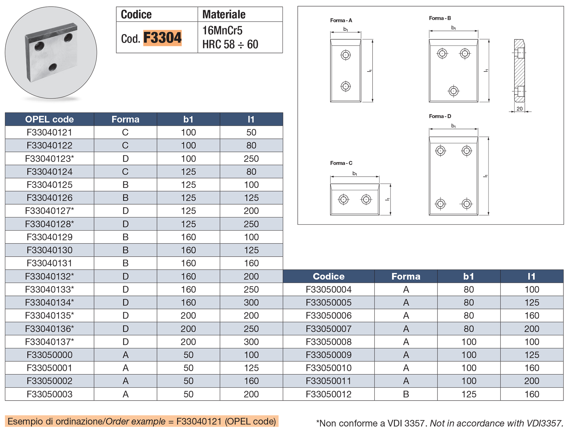 Wear plates, steel VDI 3357