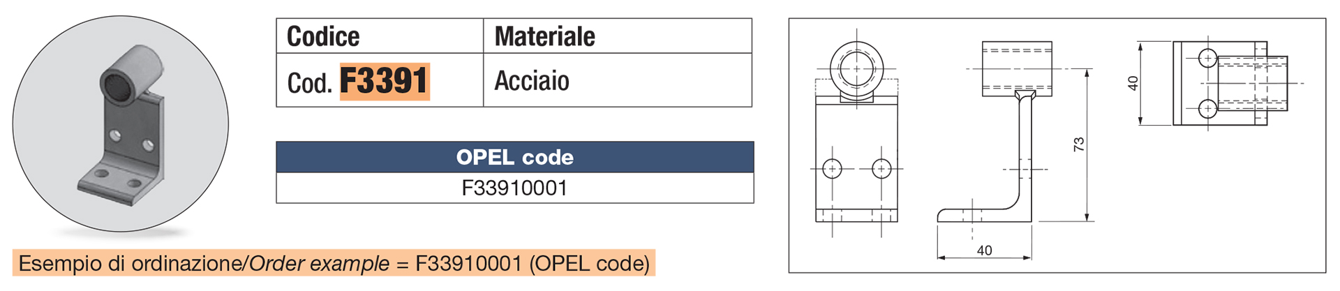 Supporto per innesti rapidi