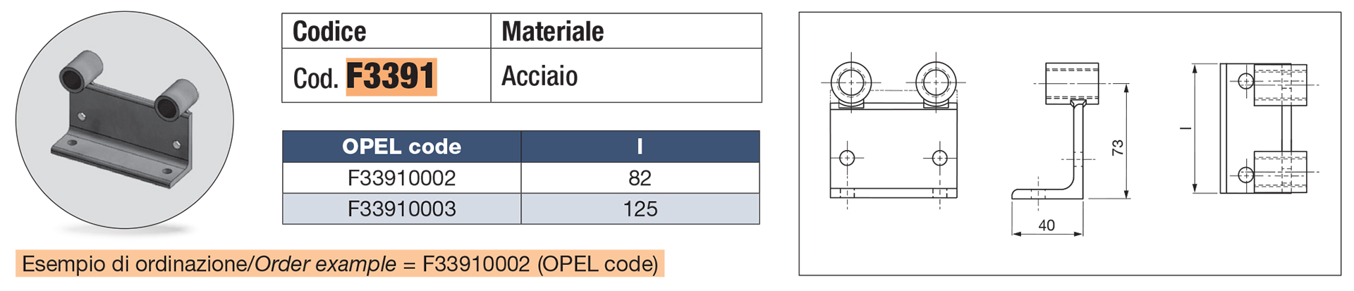 Supporto per innesti rapidi