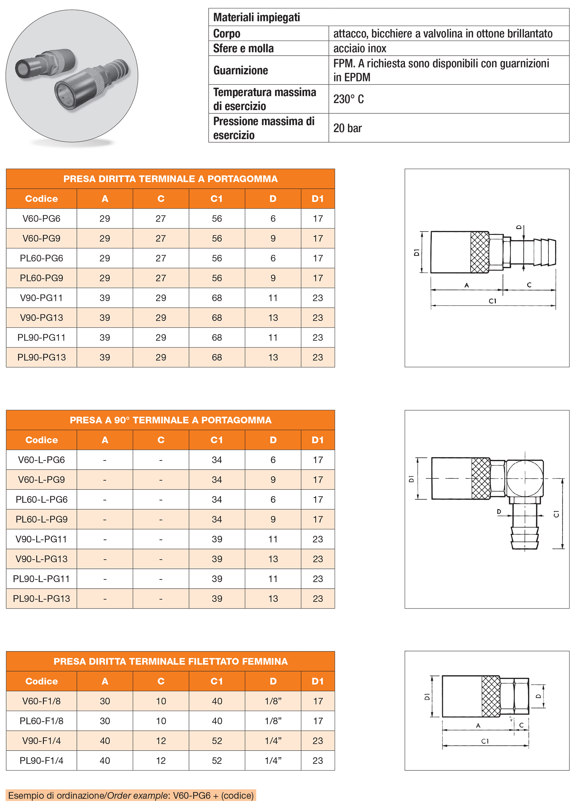 Quick couplings