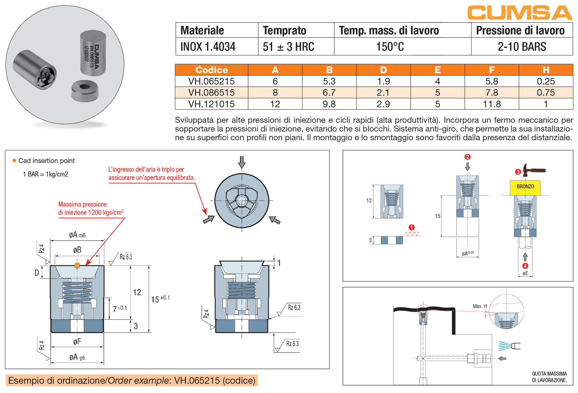 Hight pressure air valve