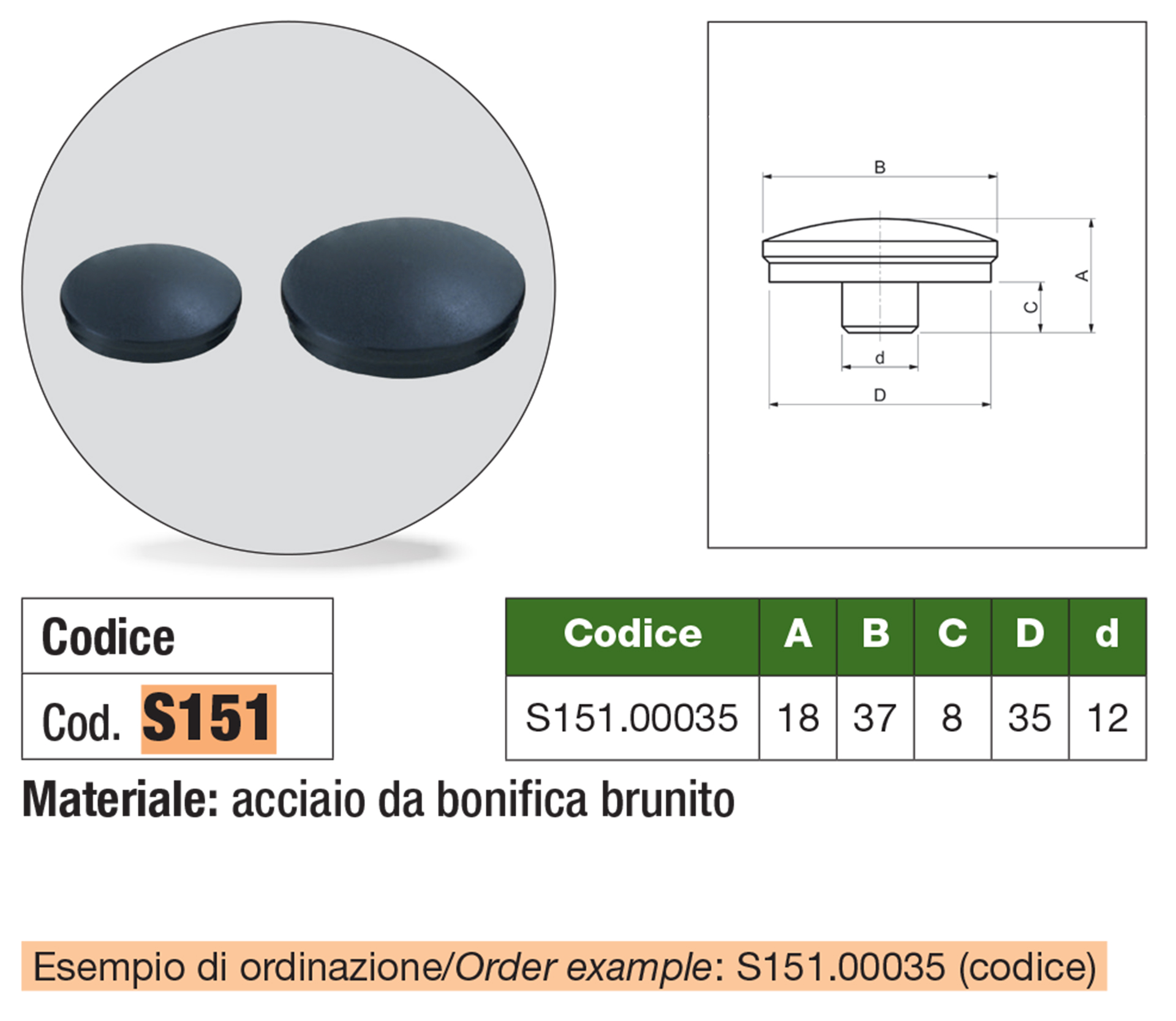 Puntali bombati - Nr. 6440