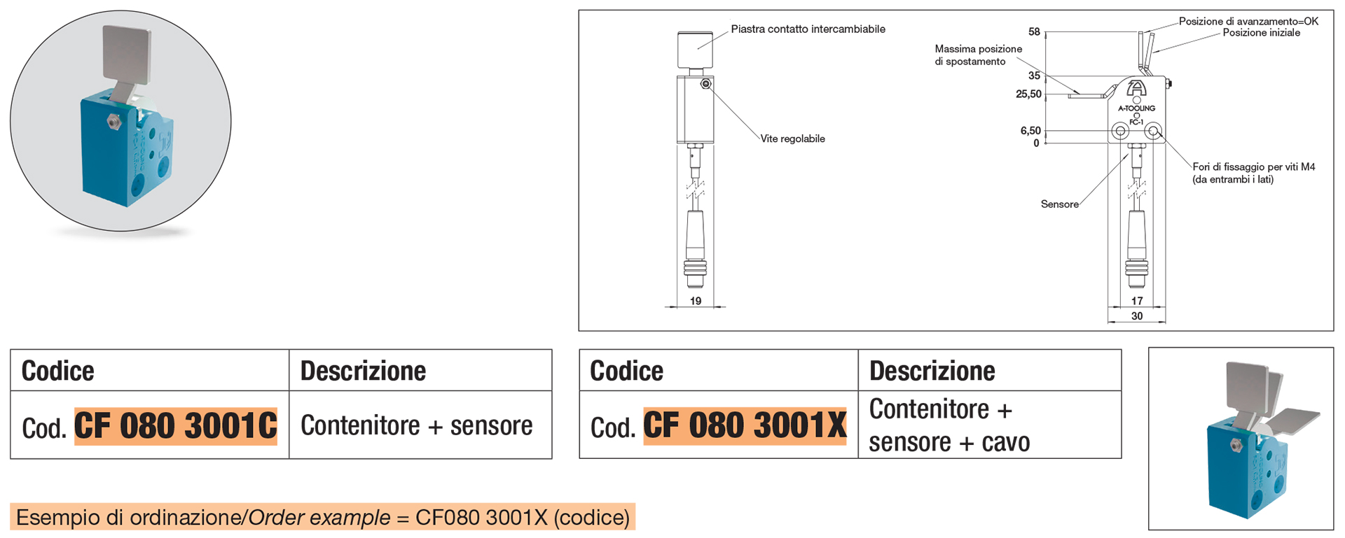 Feed control - Tipo FC-1