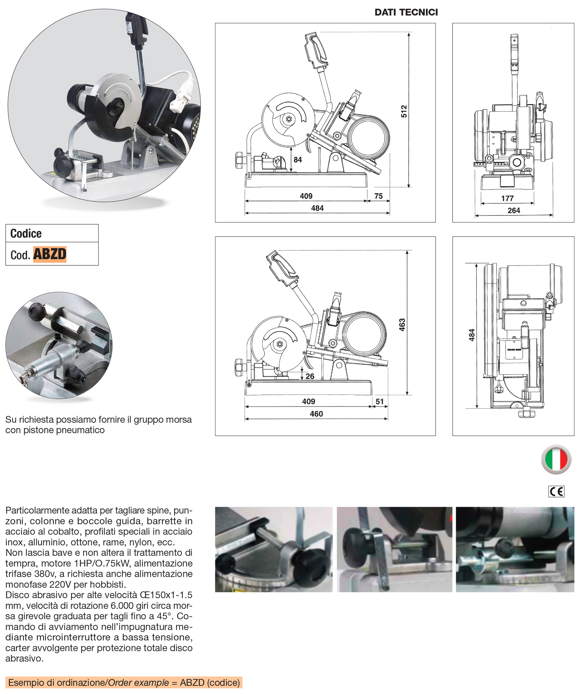 Cut-off machine