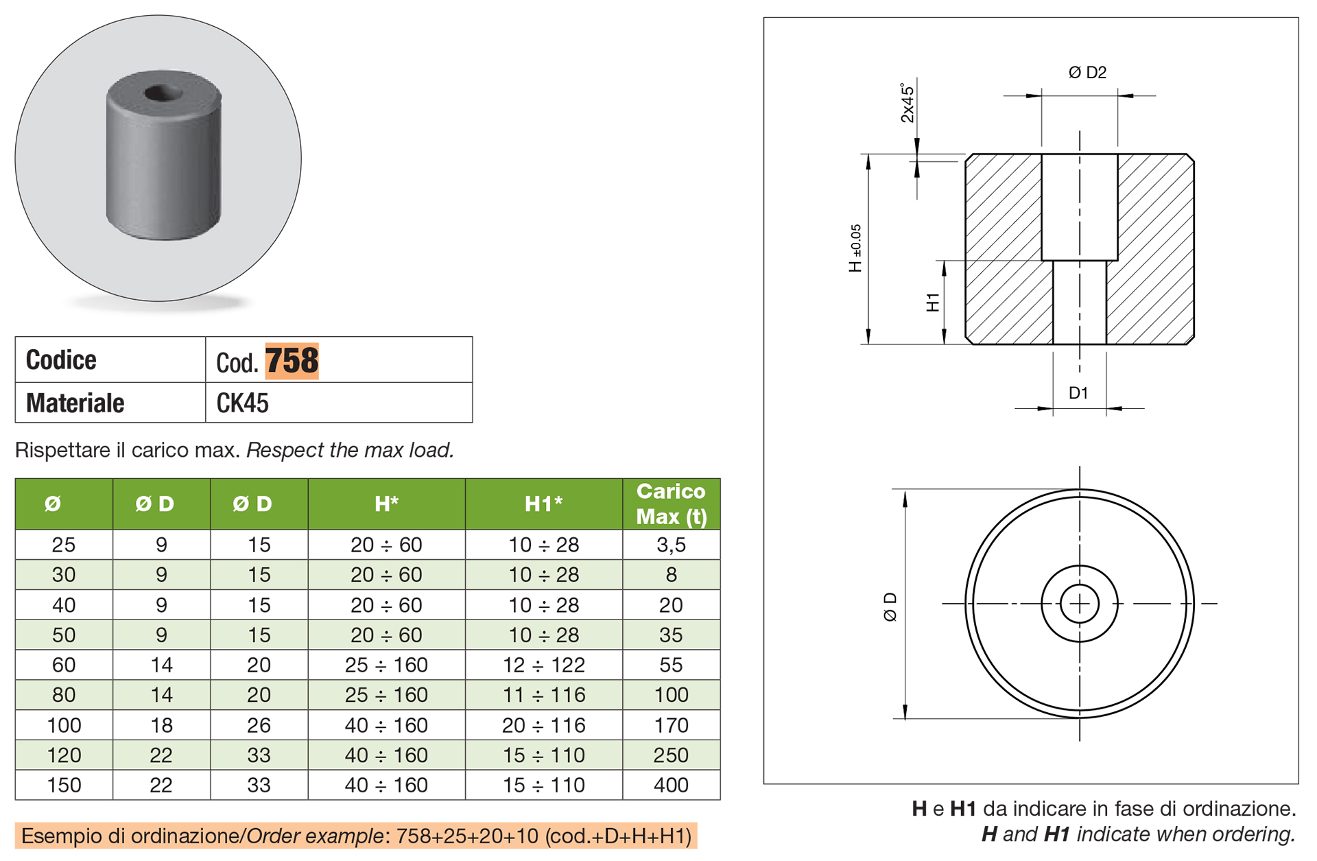 Round balance block