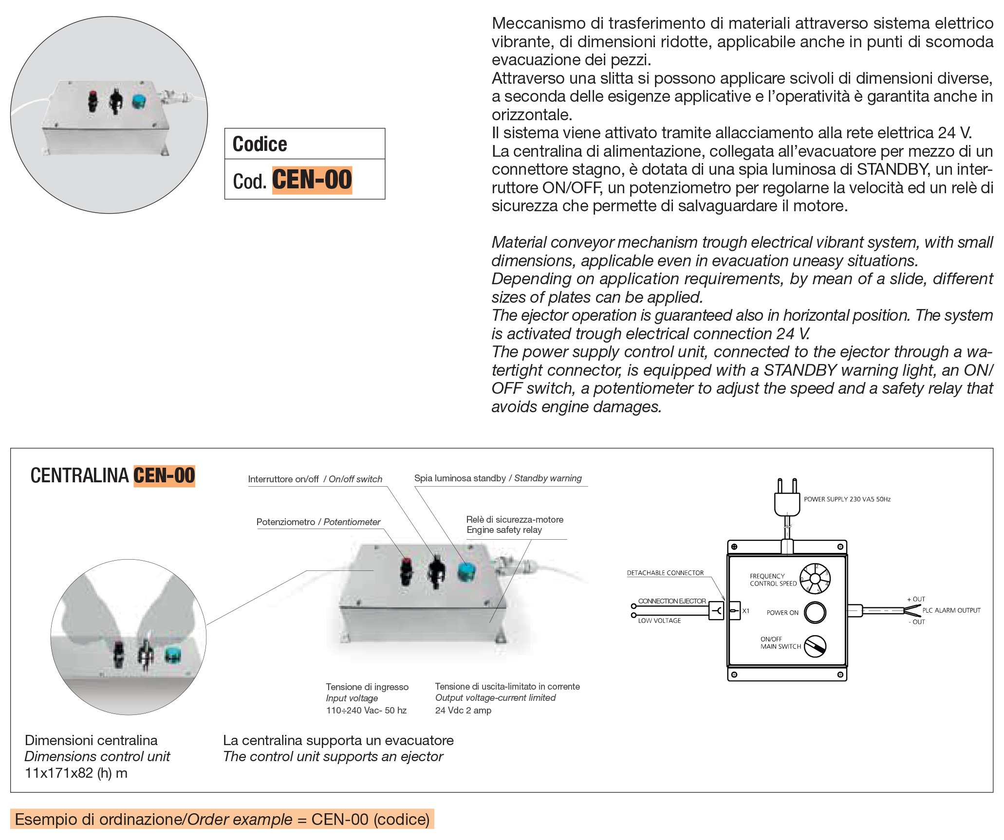 Electrical ejectors - Control unit