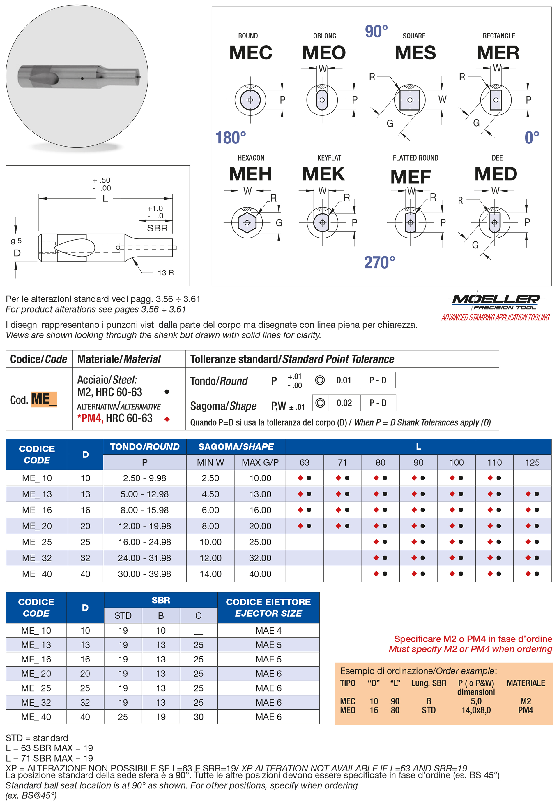 Ball lock punches heavy duty-ejector