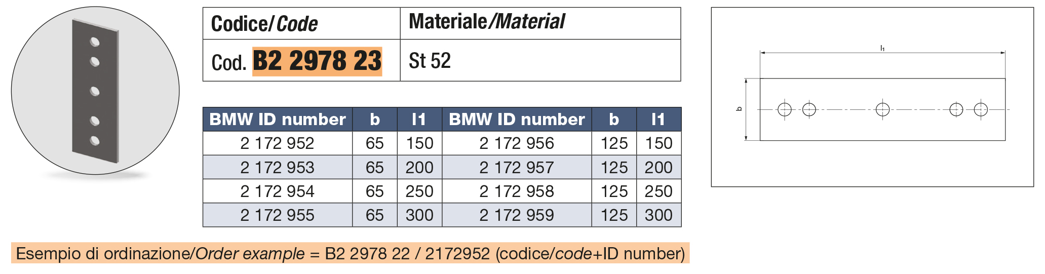 Distanziale per guide a V