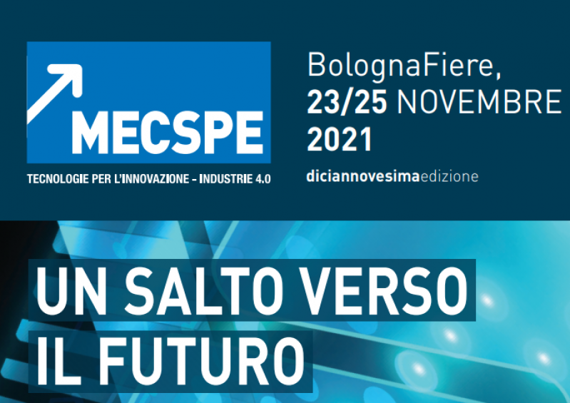 Siamo presenti a MECSPE dal 23/11 al 25/11 presso Bologna Fiere