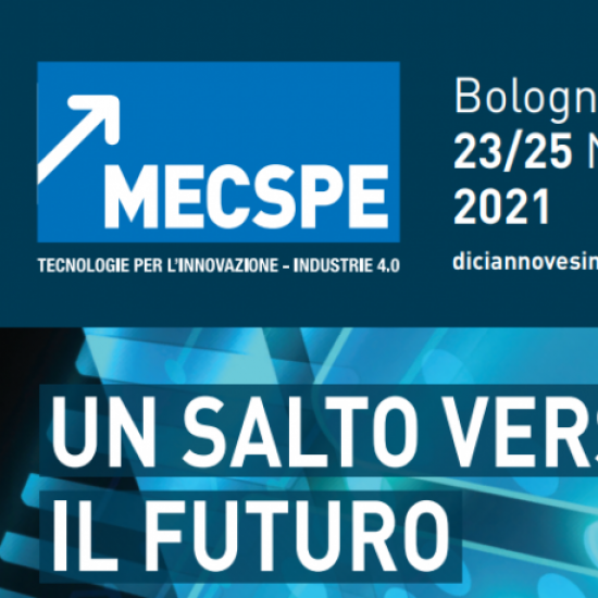 Siamo presenti a MECSPE dal 23/11 al 25/11 presso Bologna Fiere